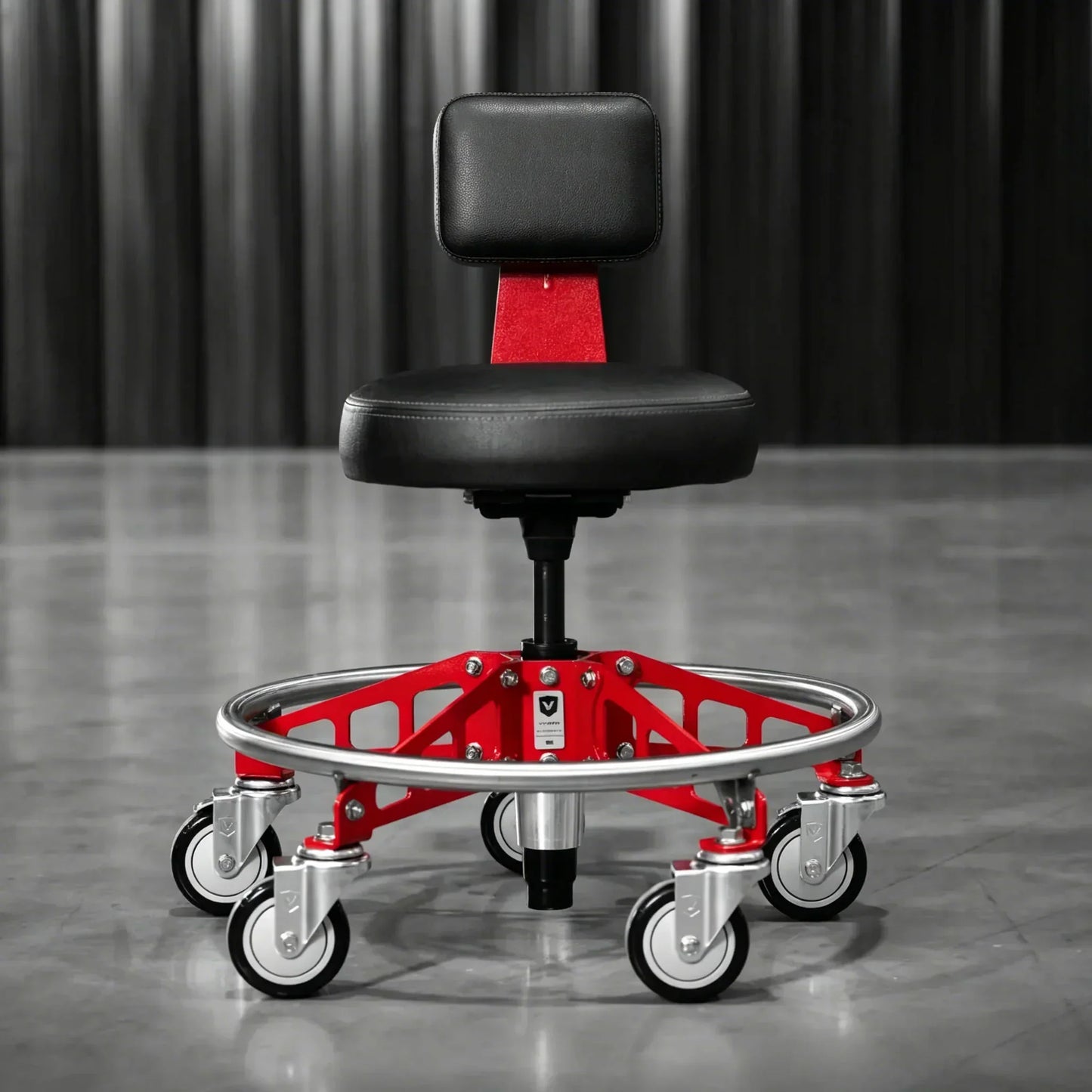 Professional Adjustable Rolling Shop Stool Set | Low & High Height