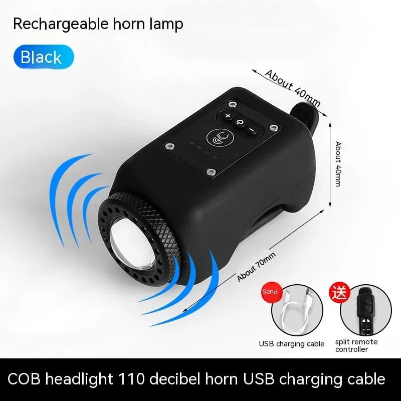AUREVANT™2-in-1 Electronic Horn with Large Range Floodlight